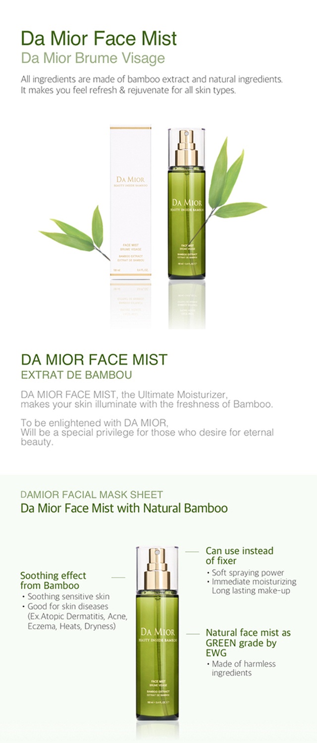 brand: da mior - bamboo face mist