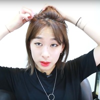 Super easy way to make a ribbon with your hair