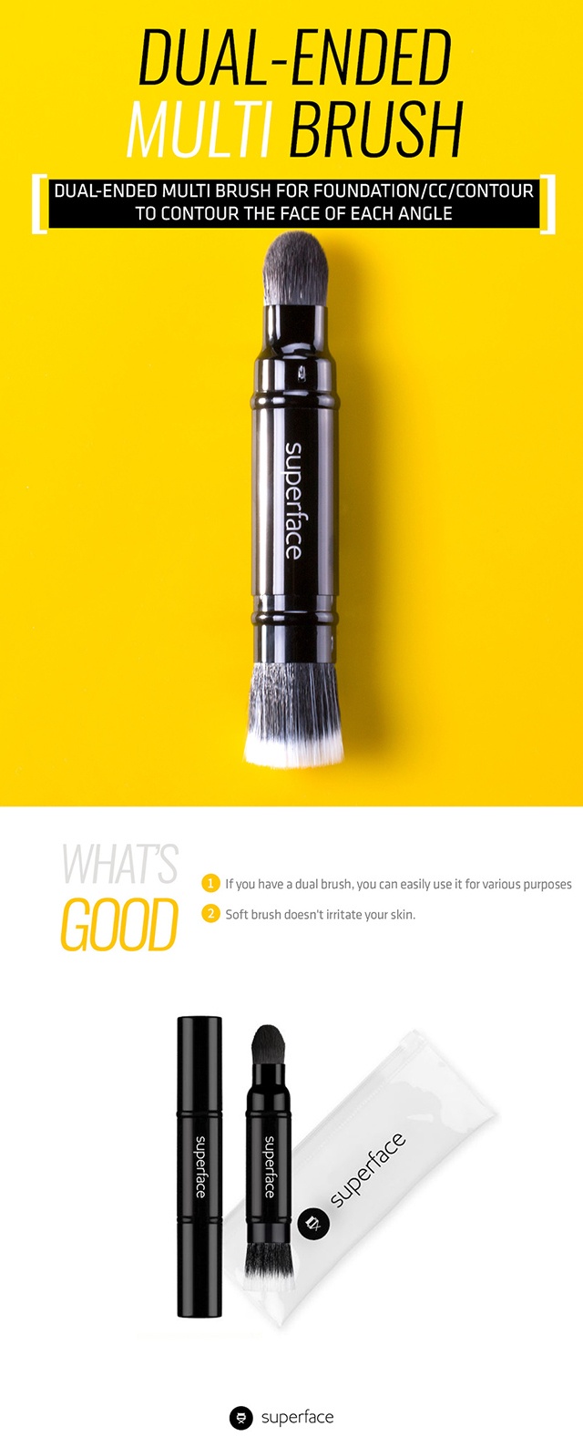 Brand: superface - Dual-Ended Multi Brush