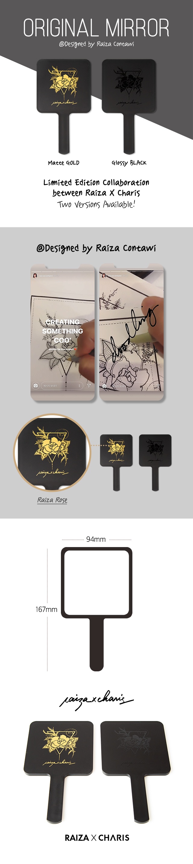 Brand: CHARIS - Raiza Mirror 