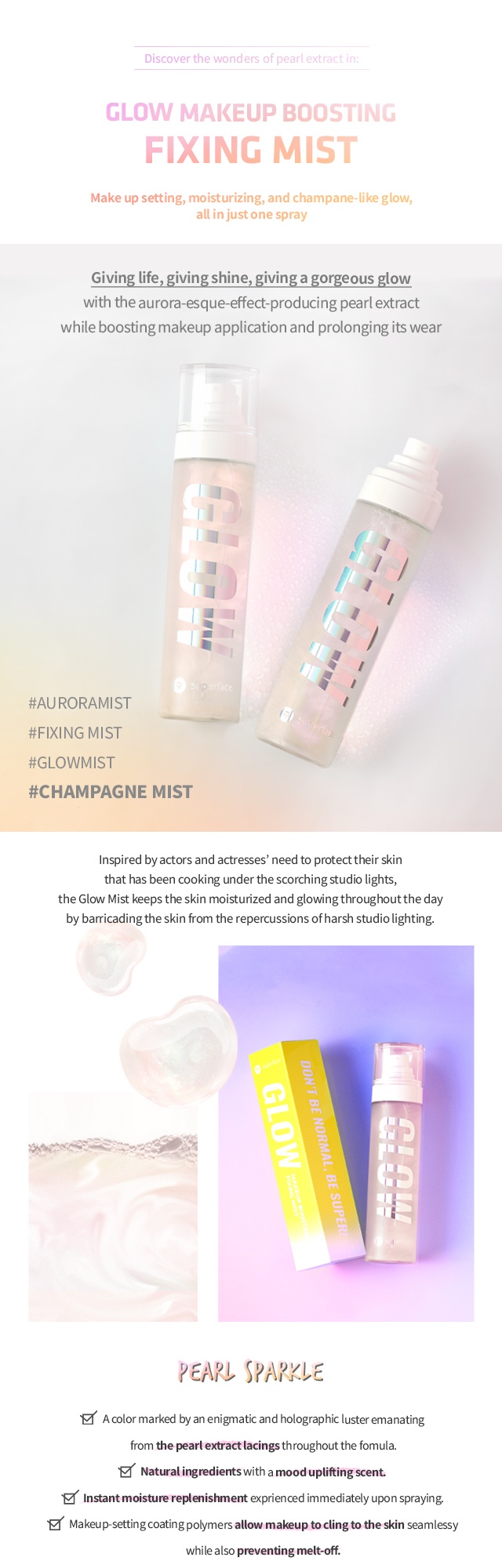 Brand: superface - GLOW MAKEUP BOOSTING FIXING MIST