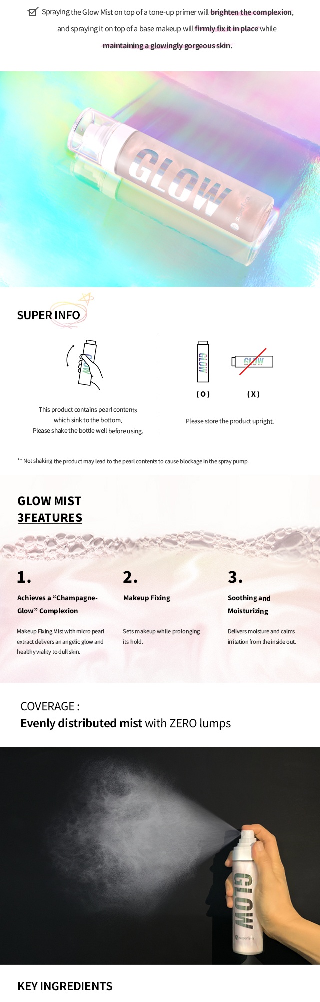 Brand: superface - GLOW MAKEUP BOOSTING FIXING MIST