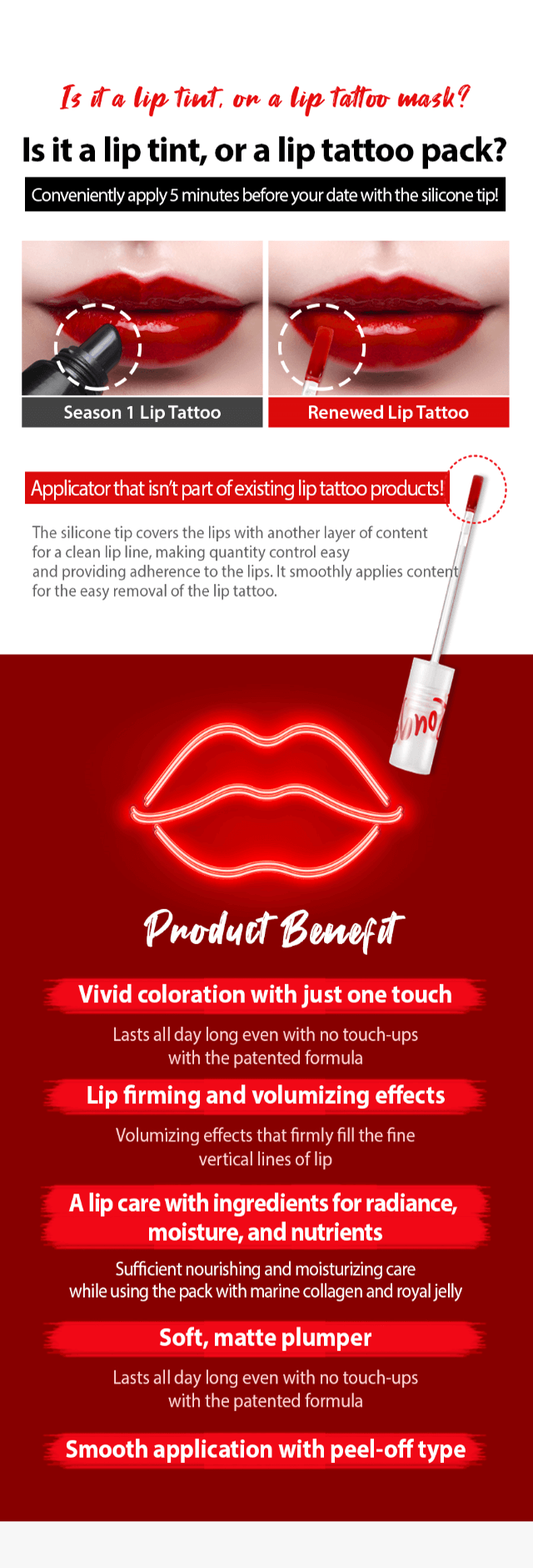 Brand: CATRIN - Rouge Star Plumping Lip Tattoo Pack