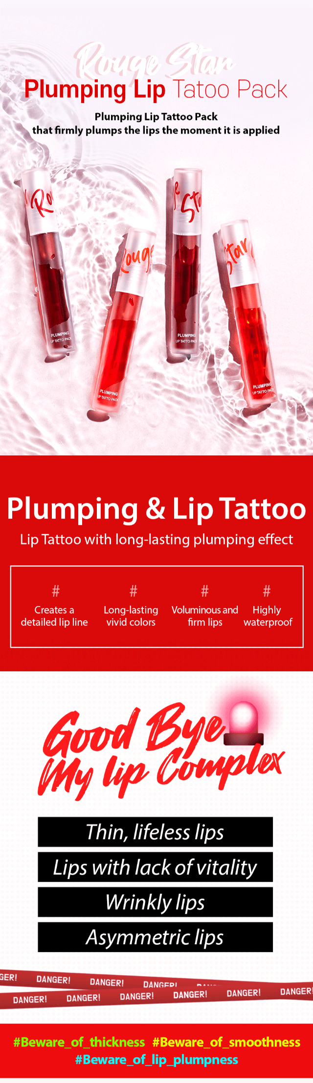Brand: CATRIN - Rouge Star Plumping Lip Tattoo Pack