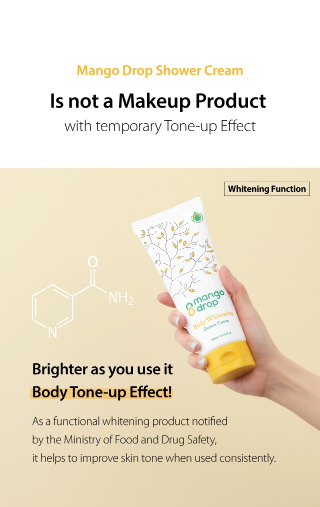 Brand: Mangodrop - Body Whitening Shower Cream (Niacinamide)(EXP.2023.07.21)
