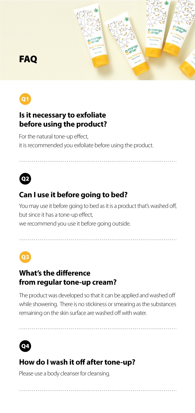 Brand: Mangodrop - Body Whitening Shower Cream (Niacinamide)(EXP.2023.07.21)