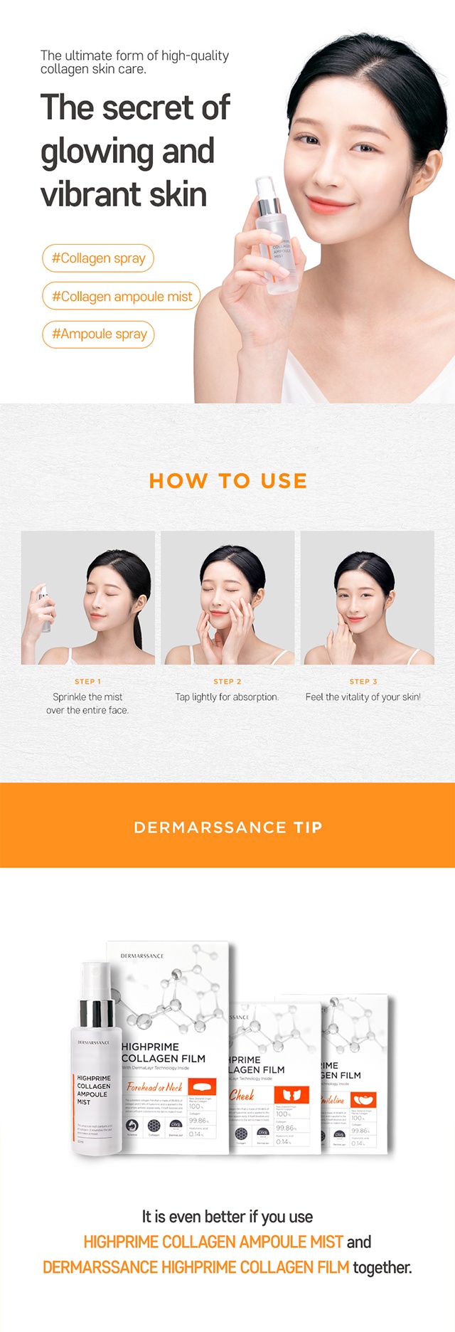 Brand: Dermarssance - Highprime Collagen Film / Collagen Ampoule Mist