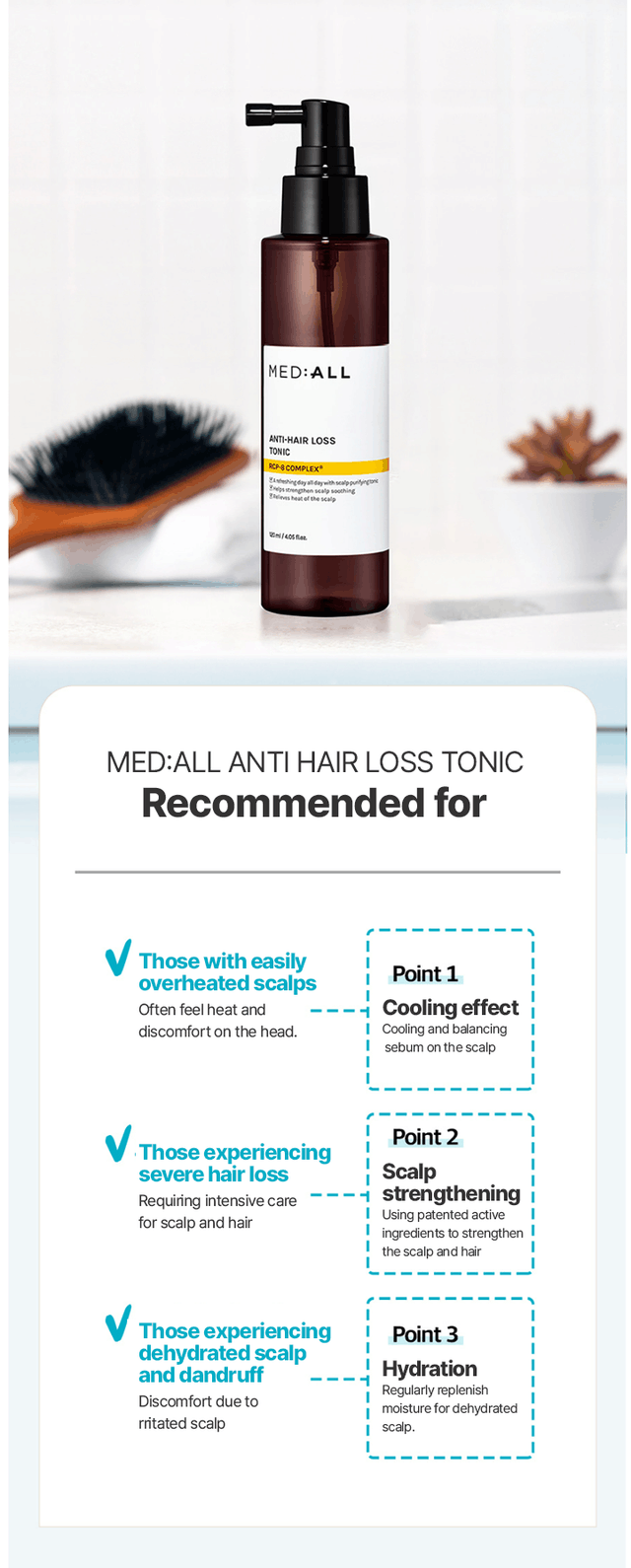 Brand: Mediall - SCALP STRENTHENING ESSENCE Anti-Hair Loss Tonic 120 ML